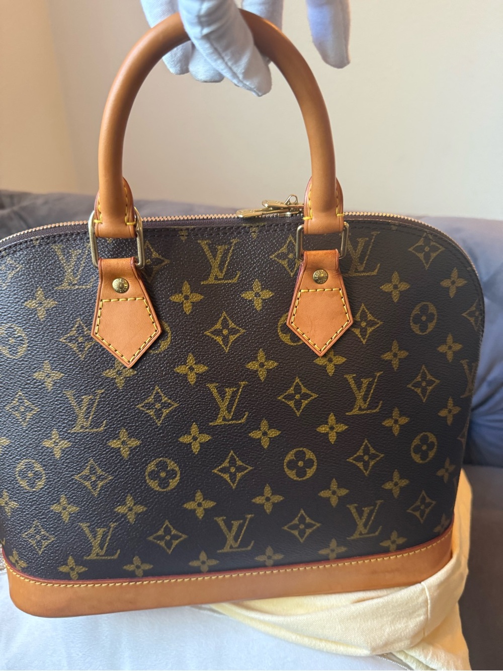 🔥Louis Vuitton Vintage Monogram Satchel Made in France, 1998 with COA🔥 - Picture 3 of 17